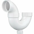 Charlotte Pipe And Foundry 2 In. White PVC P-Trap with Cleanout PVC 00707X 0800HA